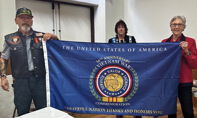 Honorary Partner ceremony for CA VVA Chapter 982 by members of the La Cuesta Chapter NSDAR.